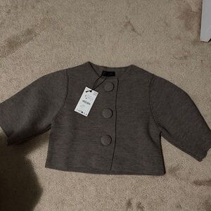Zara thick Cardigan in taupe
